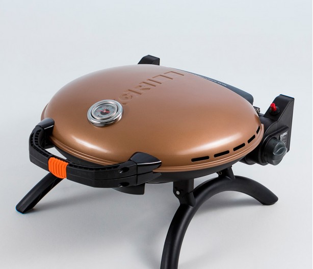 Мобильный газовый гриль O-Grill 700T, золотой