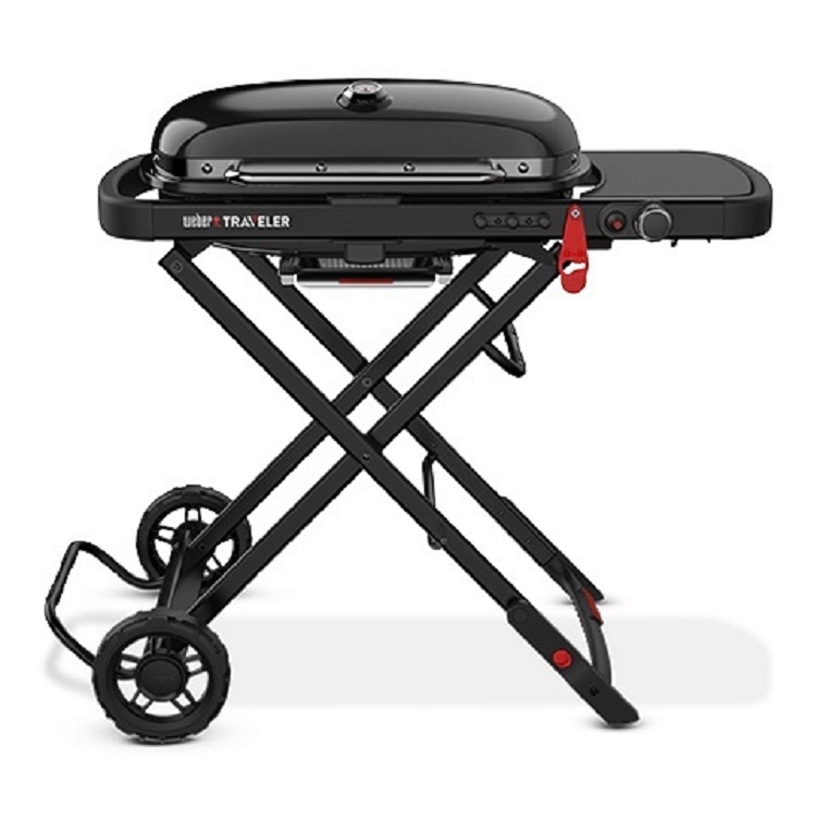 Мобильный газовый гриль Weber Traveler Stealth Edition