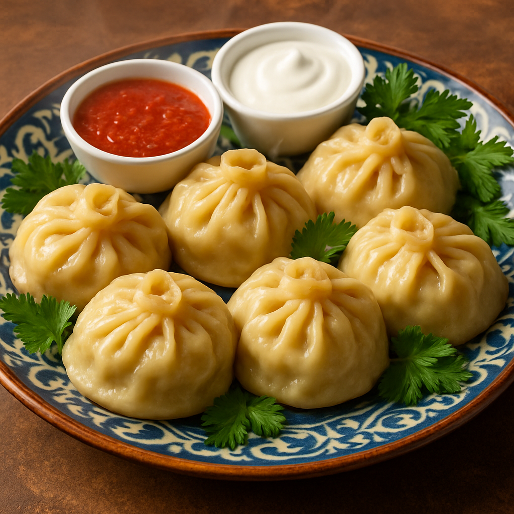 Манты на гриле Манты на гриле