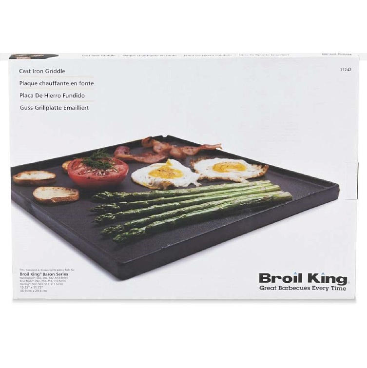 Broil King Противень чугунный двухсторонний для Baron (44х32)