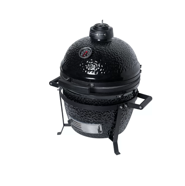 Керамический угольный гриль Diamond Egg Smart deep black