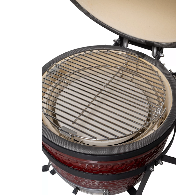 Керамический угольный гриль Diamond Egg Smart red magic