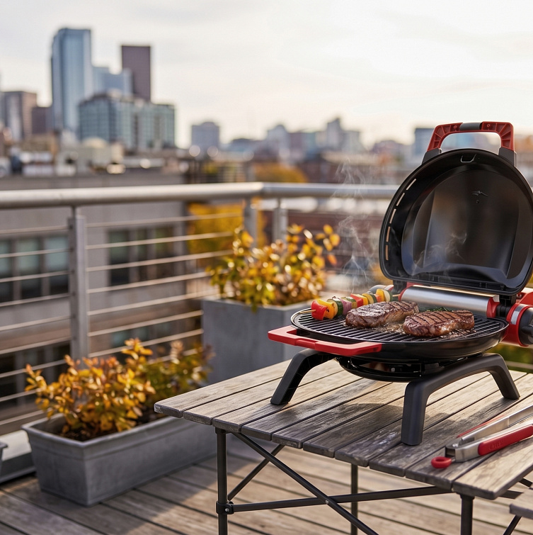 Мобильный газовый гриль O-Grill 7 Ultra, красный