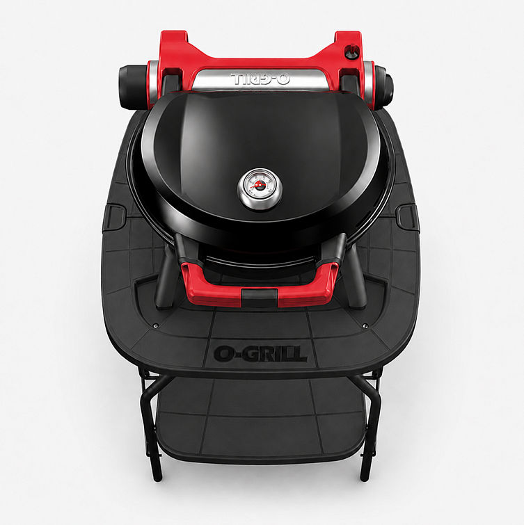 Мобильный газовый гриль O-Grill 7 Ultra, красный