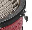 Керамический гриль Kamado Joe Classic Joe II Red мобильный с тележкой, боковыми полками, жароотсекателем и инструментами