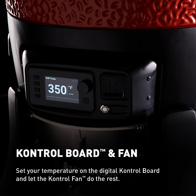 Керамический гриль Kamado Joe Big Konnected Joe II Red с электронным управлением