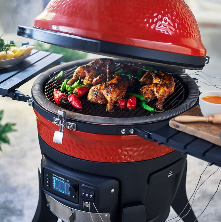 Керамический угольный гриль Kamado Joe Konnected II, 46 см